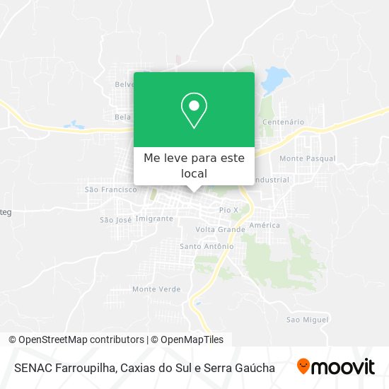 SENAC Farroupilha mapa