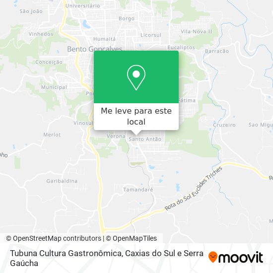 Tubuna Cultura Gastronômica mapa