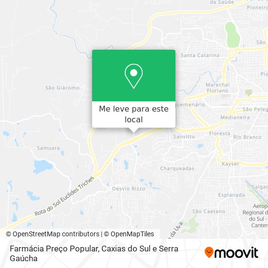 Farmácia Preço Popular mapa