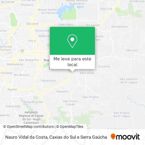 Nauro Vidal da Costa mapa