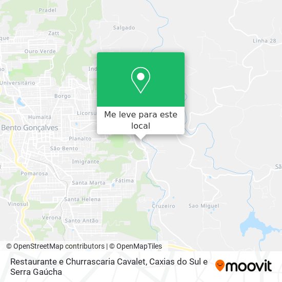 Restaurante e Churrascaria Cavalet mapa