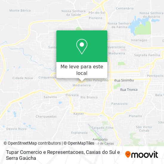 Tupar Comercio e Representacoes mapa