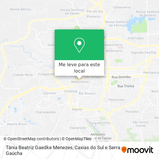 Tânia Beatriz Gaedke Menezes mapa