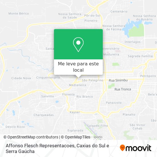 Affonso Flesch Representacoes mapa