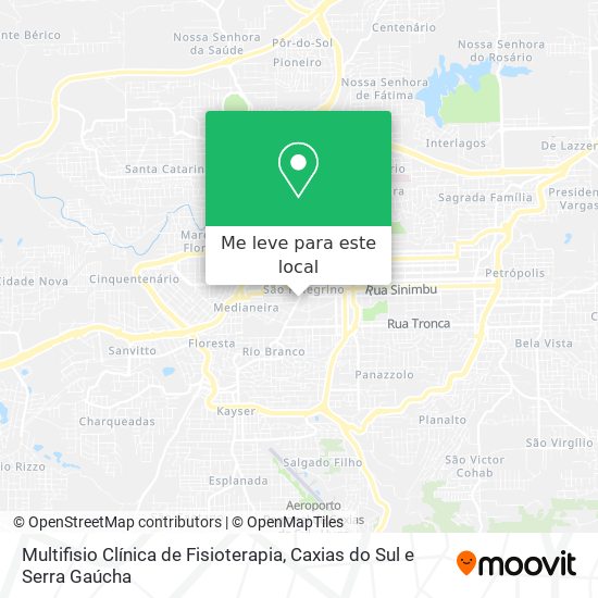 Multifisio Clínica de Fisioterapia mapa