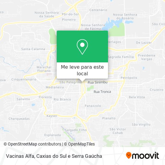 Vacinas Alfa mapa