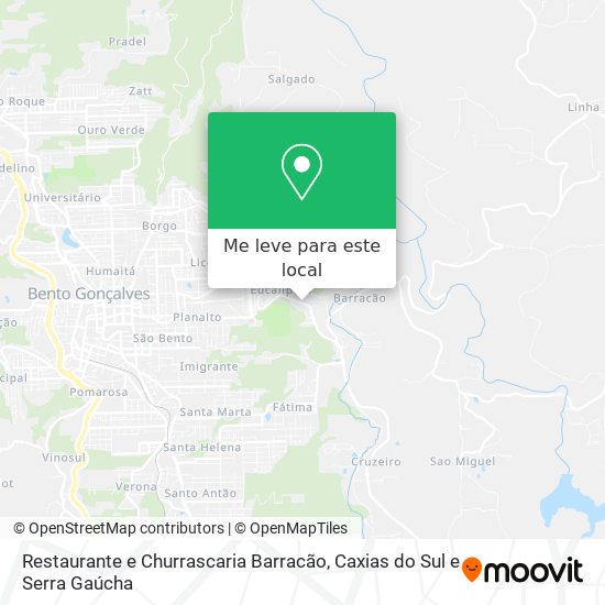 Restaurante e Churrascaria Barracão mapa