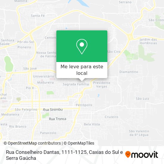 Rua Conselheiro Dantas, 1111-1125 mapa