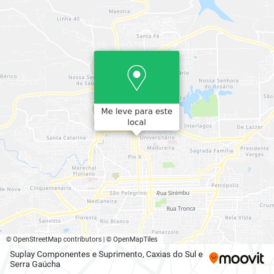 Suplay Componentes e Suprimento mapa