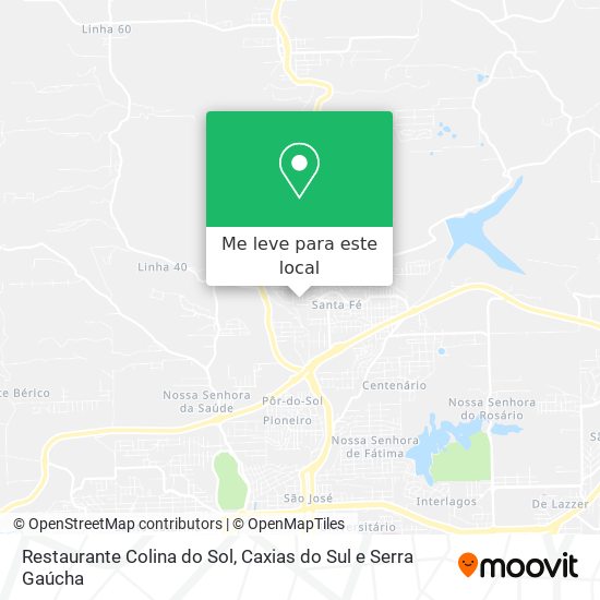 Restaurante Colina do Sol mapa