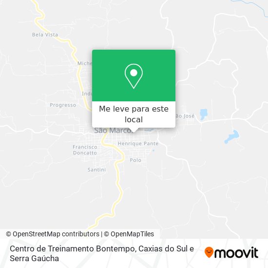 Centro de Treinamento Bontempo mapa