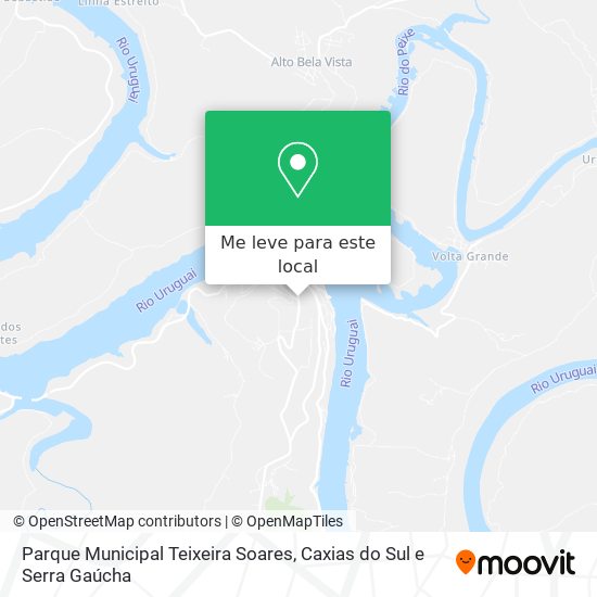 Parque Municipal Teixeira Soares mapa