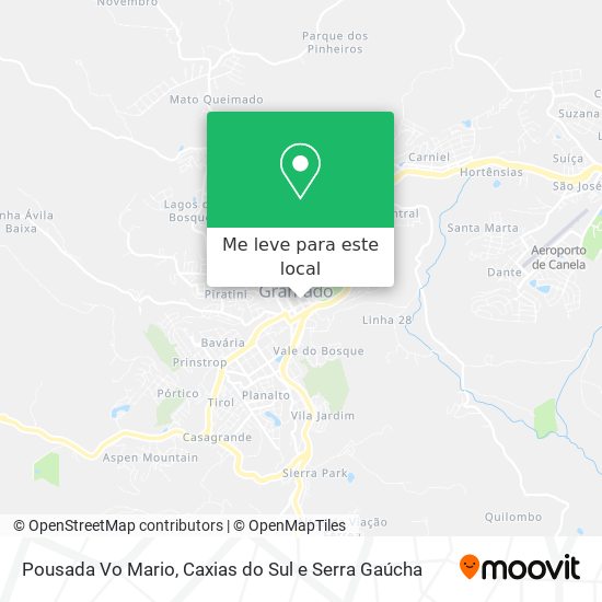 Pousada Vo Mario mapa