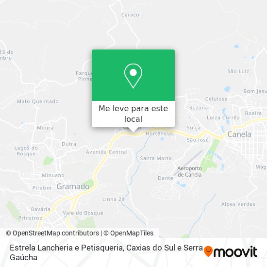 Estrela Lancheria e Petisqueria mapa