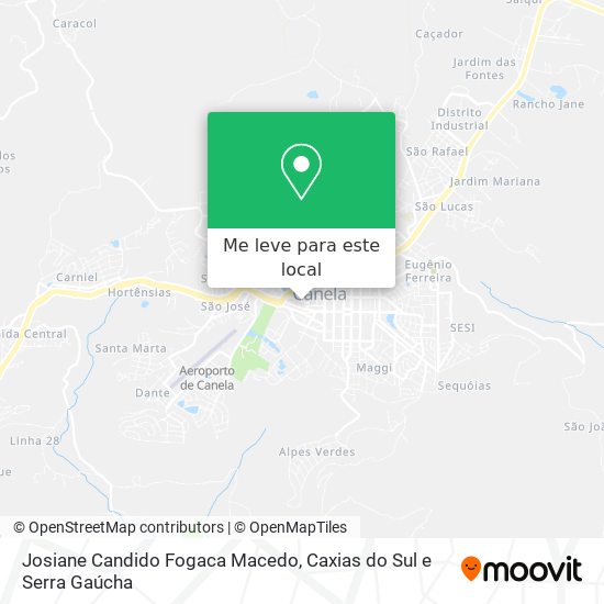 Josiane Candido Fogaca Macedo mapa