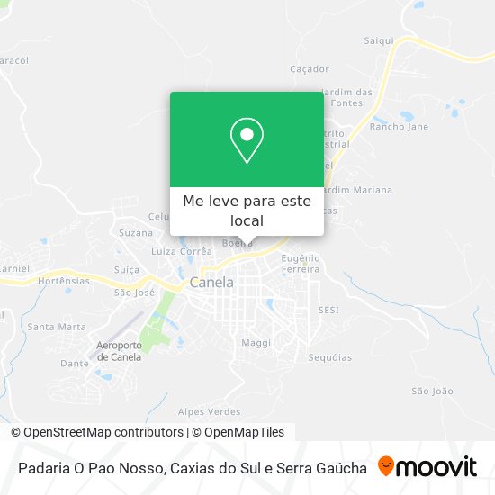 Padaria O Pao Nosso mapa