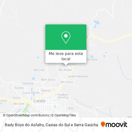 Bady Boys do Asfalto mapa