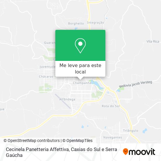 Cecinela Panetteria Affettiva mapa