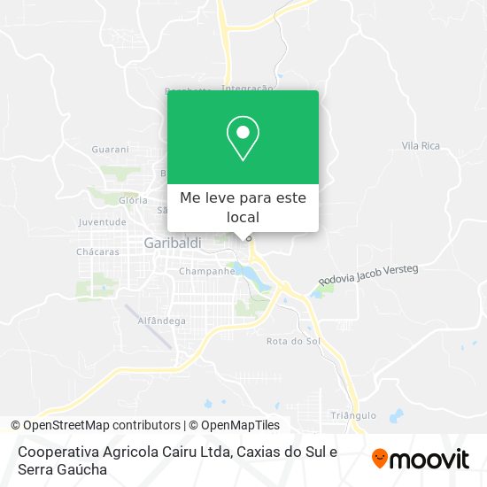 Cooperativa Agricola Cairu Ltda mapa
