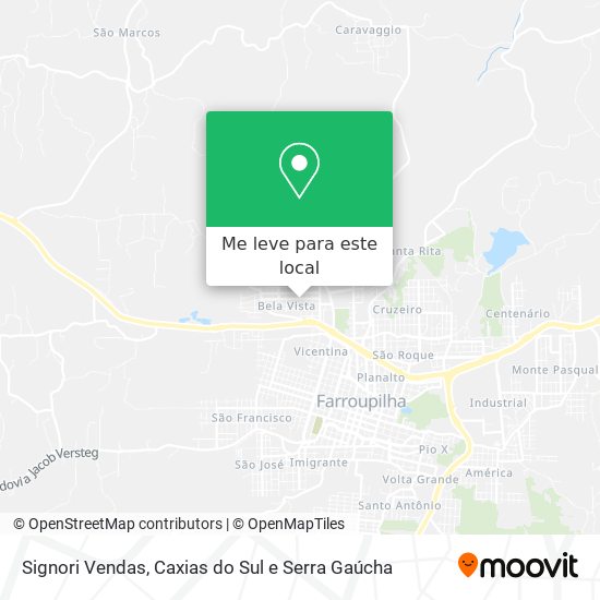 Signori Vendas mapa