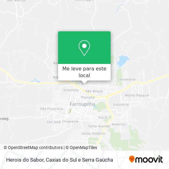 Herois do Sabor mapa