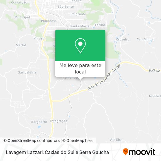 Lavagem Lazzari mapa