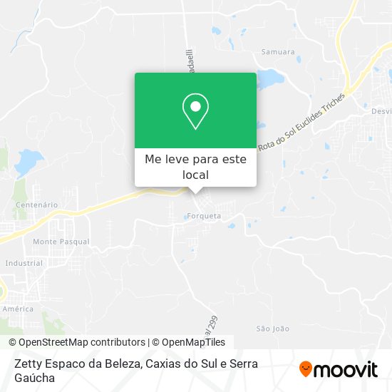 Zetty Espaco da Beleza mapa