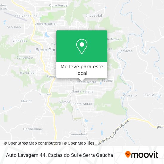 Auto Lavagem 44 mapa