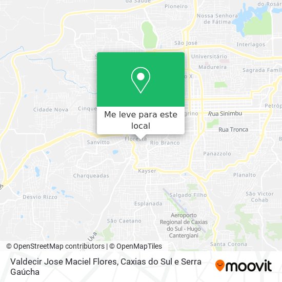 Valdecir Jose Maciel Flores mapa