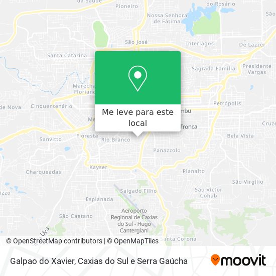 Galpao do Xavier mapa