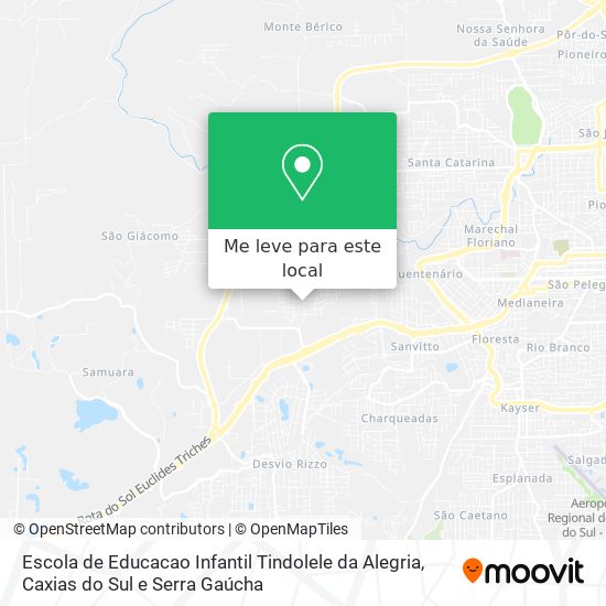 Escola de Educacao Infantil Tindolele da Alegria mapa