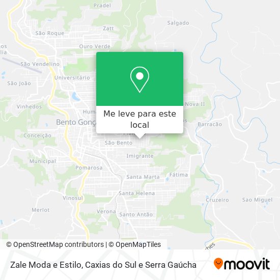Zale Moda e Estilo mapa