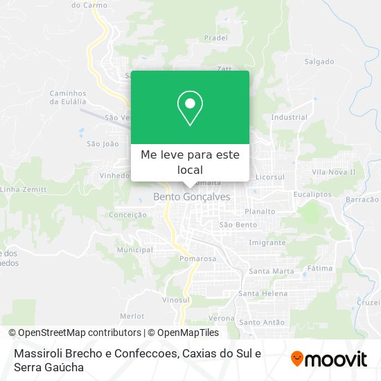 Massiroli Brecho e Confeccoes mapa
