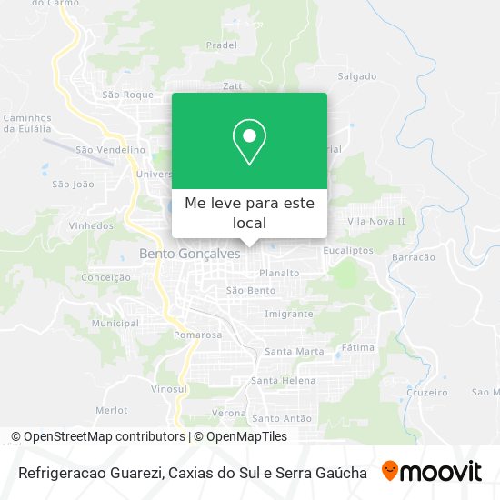 Refrigeracao Guarezi mapa