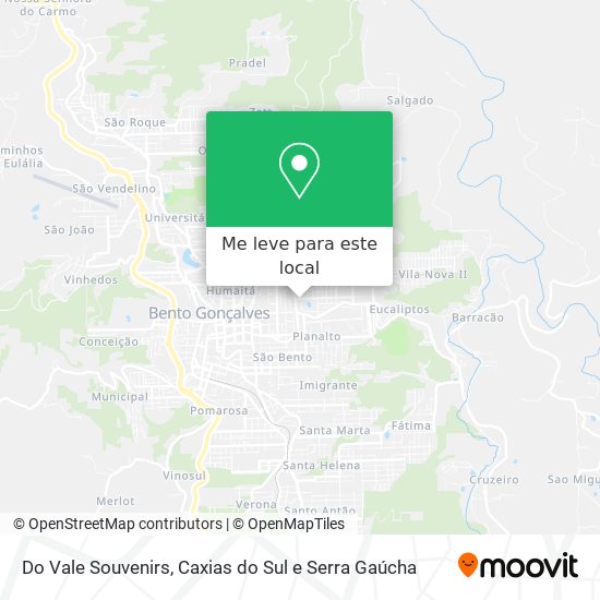 Do Vale Souvenirs mapa