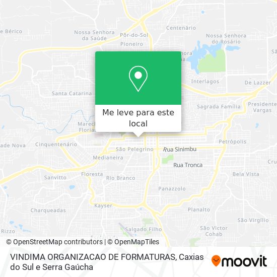 VINDIMA ORGANIZACAO DE FORMATURAS mapa