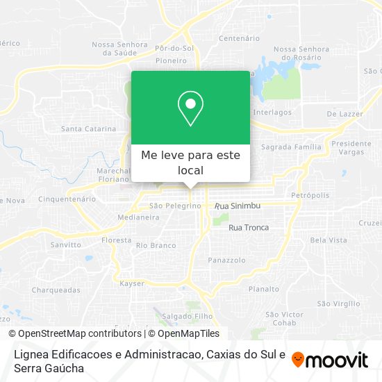 Lignea Edificacoes e Administracao mapa
