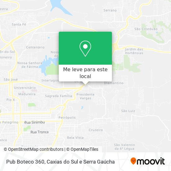 Pub Boteco 360 mapa