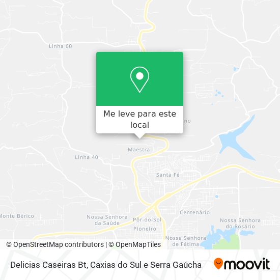 Delicias Caseiras Bt mapa