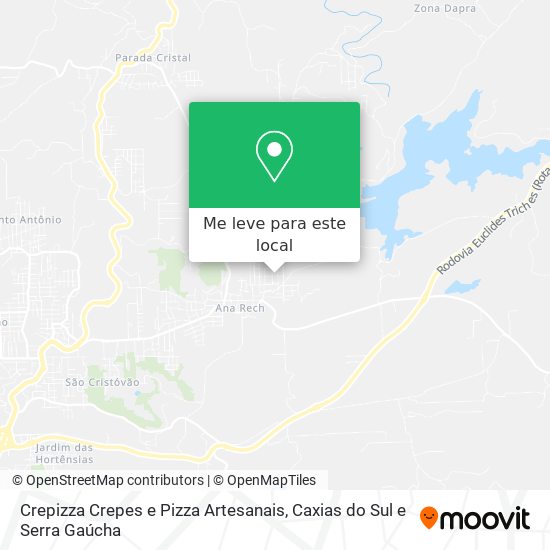 Crepizza Crepes e Pizza Artesanais mapa