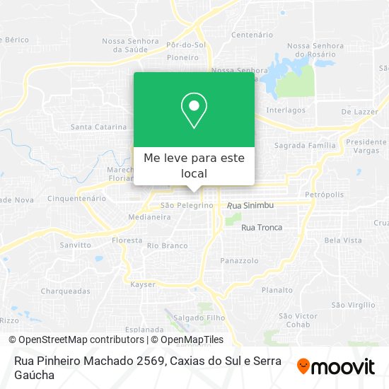 Rua Pinheiro Machado 2569 mapa