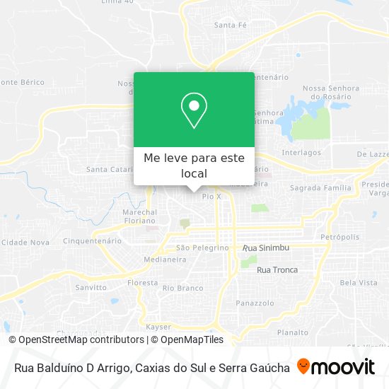 Rua Balduíno D Arrigo mapa