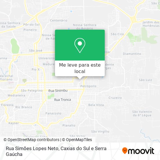 Rua Simões Lopes Neto mapa