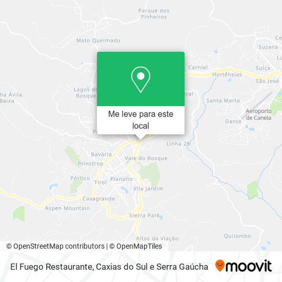 El Fuego Restaurante mapa