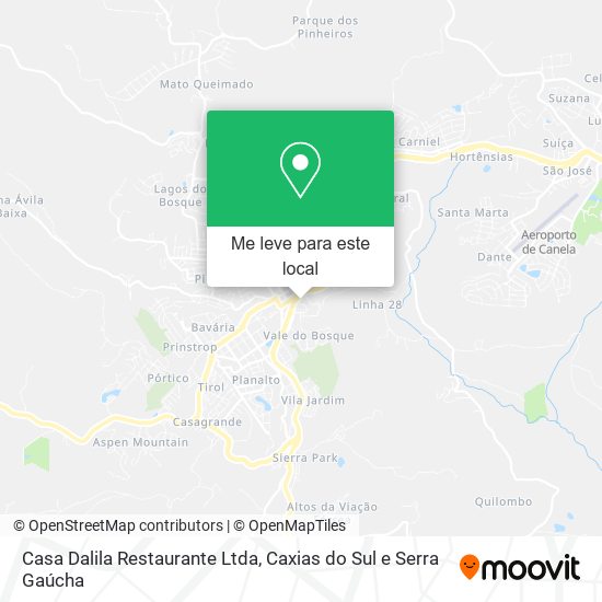 Casa Dalila Restaurante Ltda mapa
