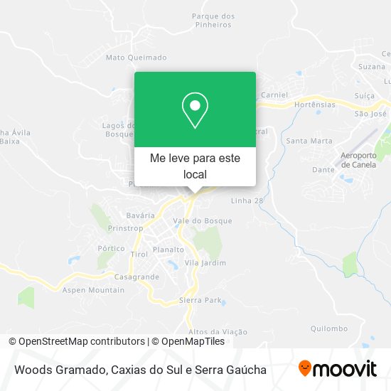 Woods Gramado mapa