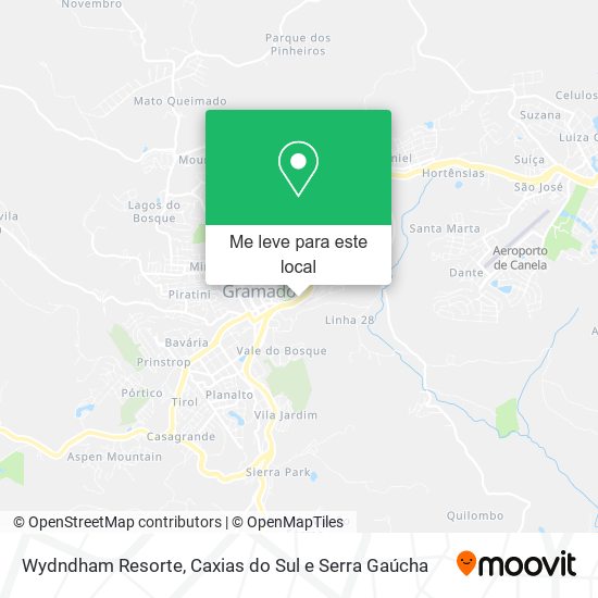 Wydndham Resorte mapa