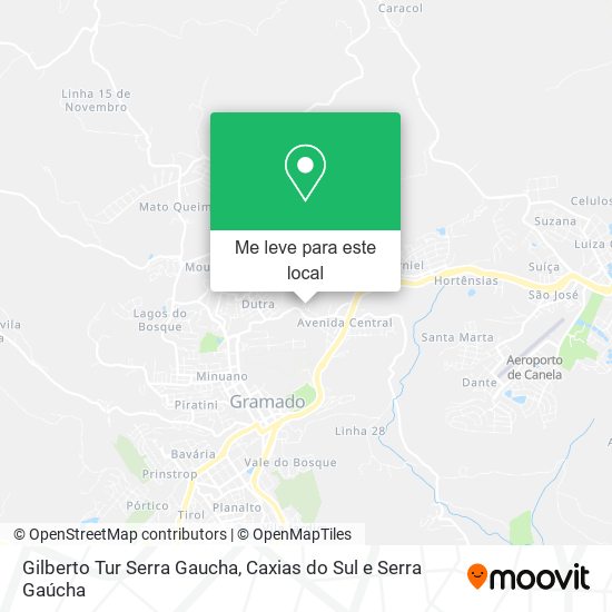 Gilberto Tur Serra Gaucha mapa