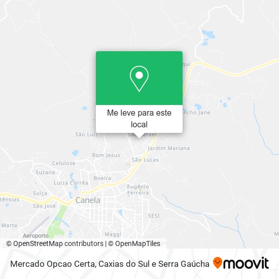 Mercado Opcao Certa mapa