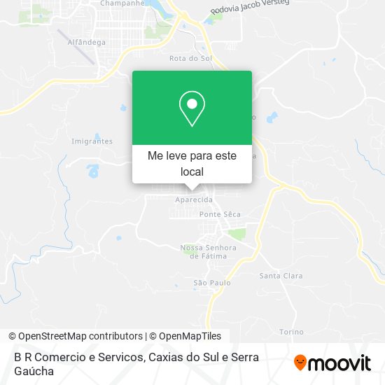 B R Comercio e Servicos mapa